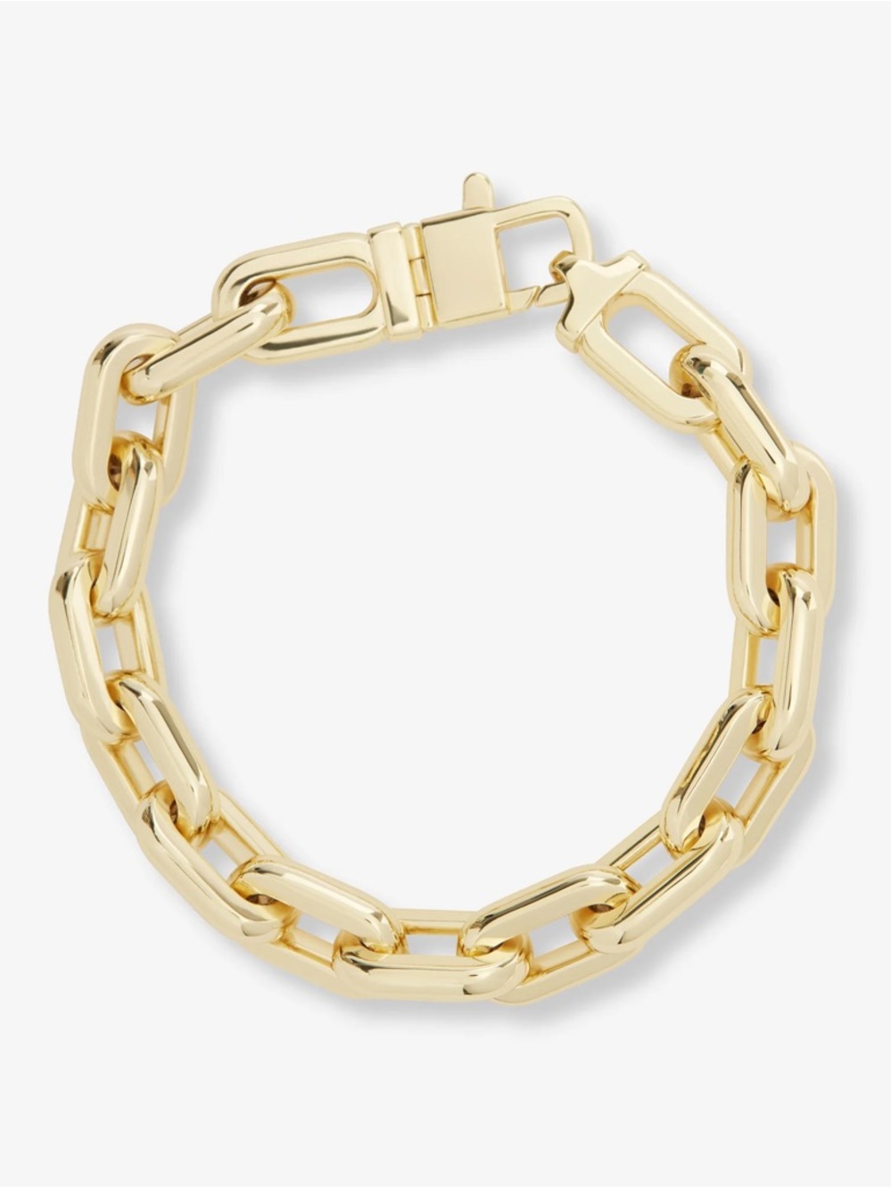 Melinda Maria Polished Gold Link Bracelet -7.5”